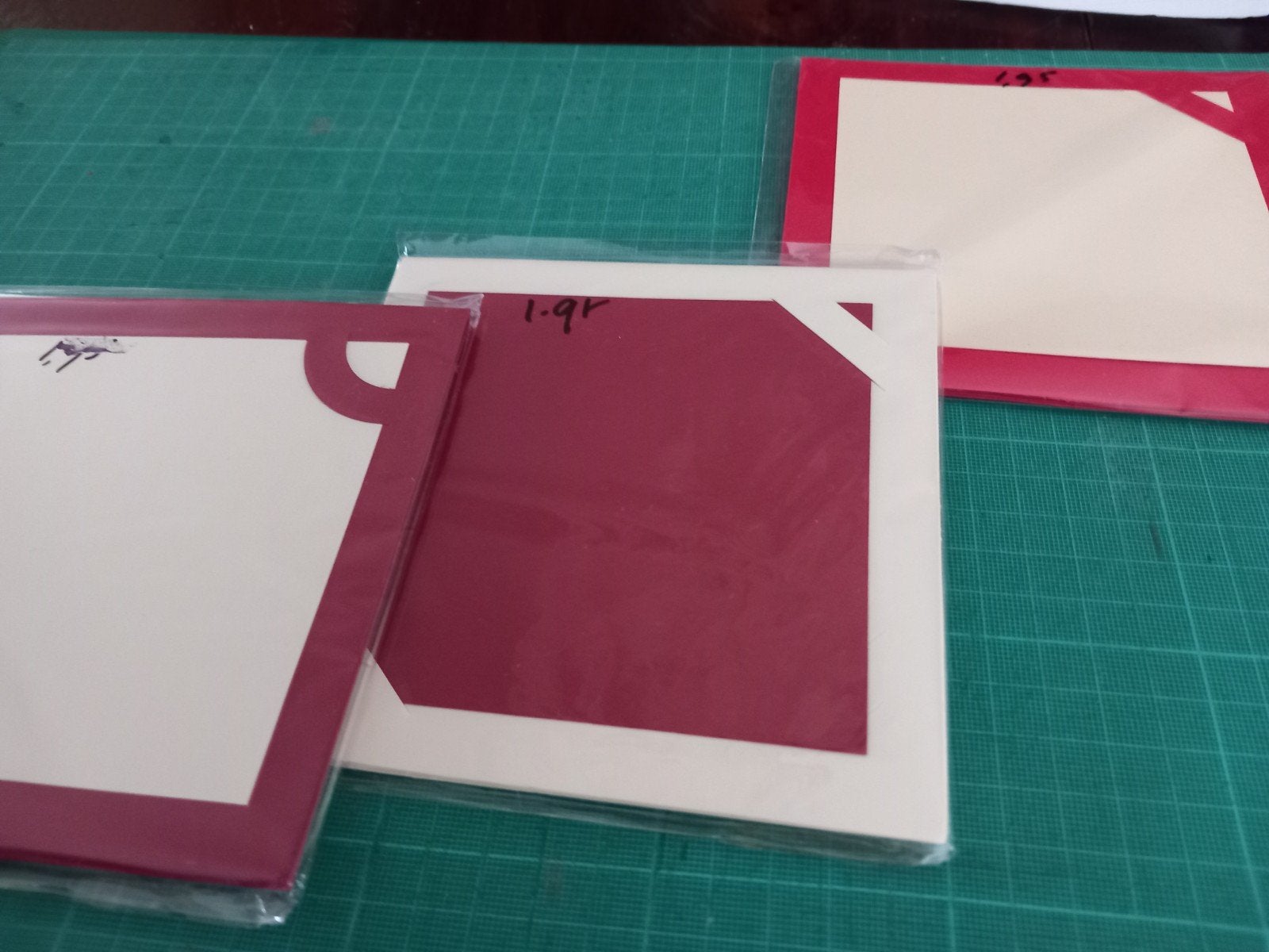 3 pakjes kaarten met inleg ,per pakje, Ophalen of Verzenden, Nieuw, Overige thema's, Blanco kaart of Basiskaart
