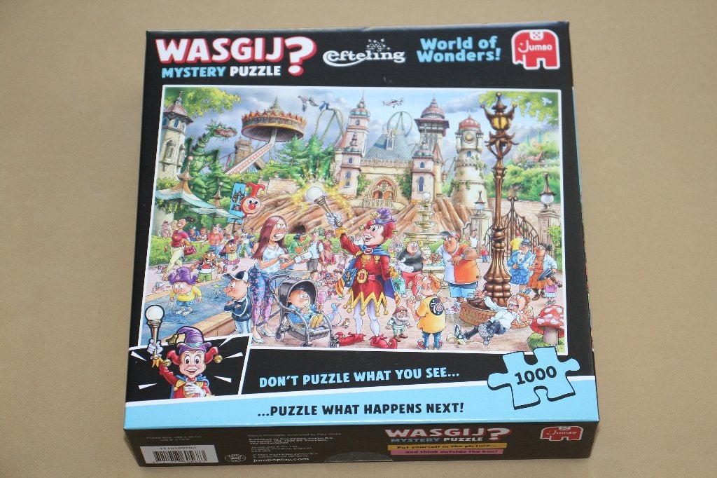 Wasgij Mystery Efteling puzzel - 1000, Ophalen of Verzenden, 500 t/m 1500 stukjes, Zo goed als nieuw, Legpuzzel