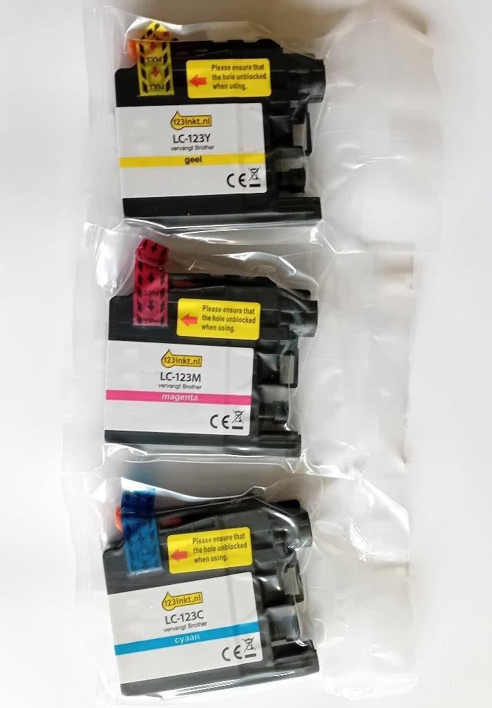Huismerk (123inkt) LC123 cartridges voor Brother printer, Ophalen of Verzenden, Nieuw, Cartridge, Brother (Compatibel)