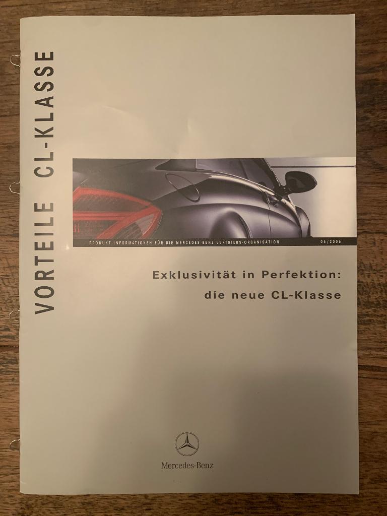 Productinformatie brochure Mercedes-Benz CL-klasse C216 2006, Nieuw, Mercedes-Benz, Mercedes, Ophalen of Verzenden