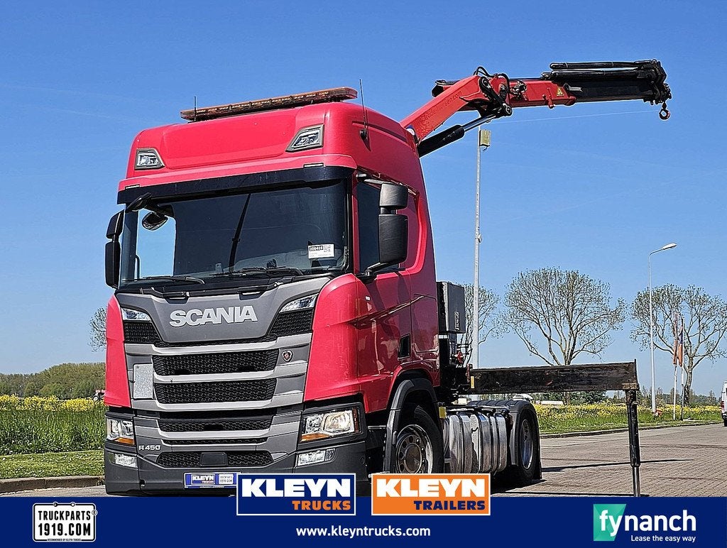 SCANIA R450 crane hmf 1720-k4, Automaat, Euro 6, Scania, Stoelverwarming