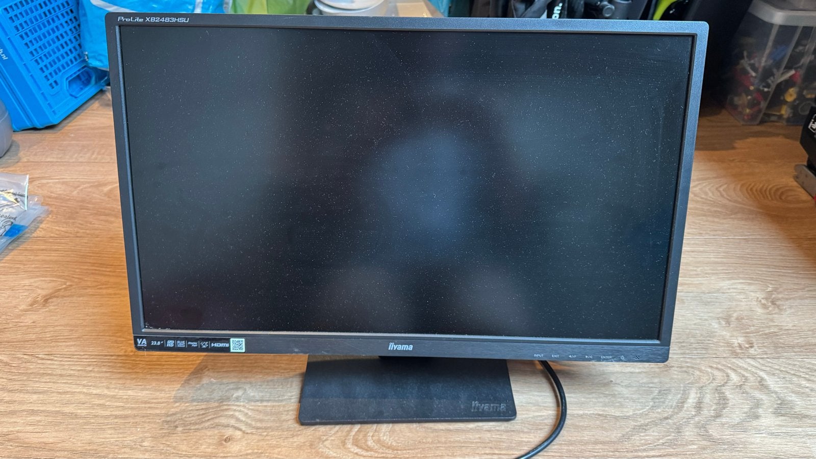 Iiyama ProLite XB2483HSU 23.8 inch Full HD Monitor, Computers en Software, Ophalen, Gebruikt, In hoogte verstelbaar, VA