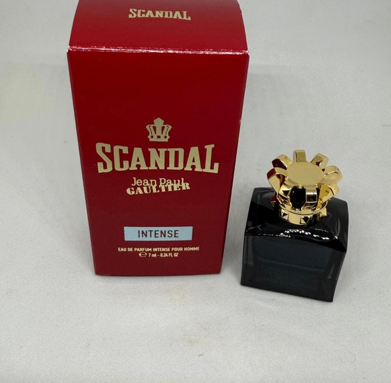 partum miniatuur scandal intense man 6 ml edp gaultier, Verzenden, Nieuw, Miniatuur, Gevuld