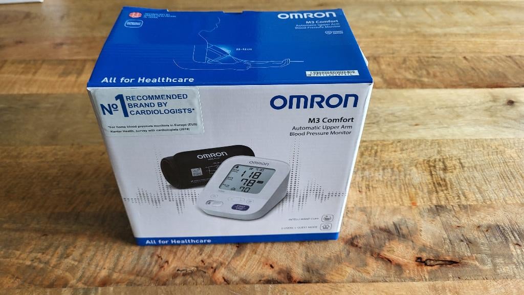 Bloeddrukmeter Omron M3 Comfort best getest! Z.G.A.N., Verzenden, Zo goed als nieuw