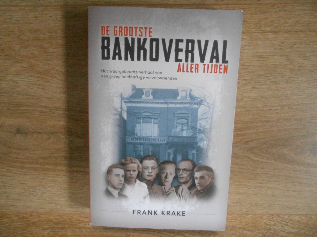 Frank Krake De grootste bankoverval aller tijden, Boeken, Ophalen of Verzenden, Tweede Wereldoorlog, Zo goed als nieuw, Overige onderwerpen