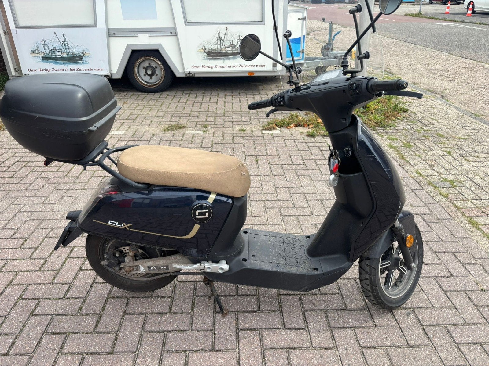 Super Soco CUX elektrische scooter met topkoffer, Fietsen en Brommers, Gebruikt, Elektrisch, Ophalen, Overige merken