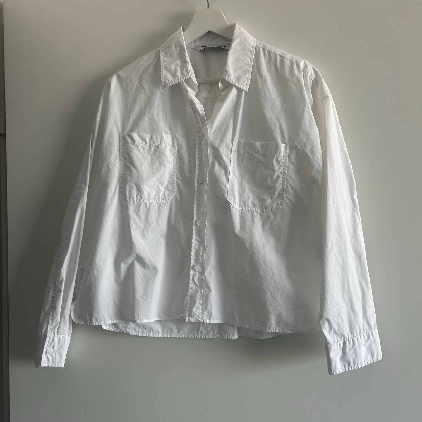 Witte blouse van Zara - Maat S, Ophalen of Verzenden, Zo goed als nieuw, Maat 36 (S), Wit