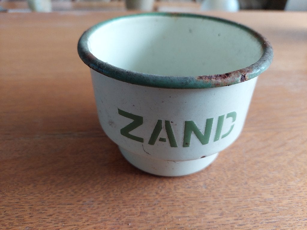 emaille zand bakje, Antiek en Kunst, Antiek | Emaille, Ophalen