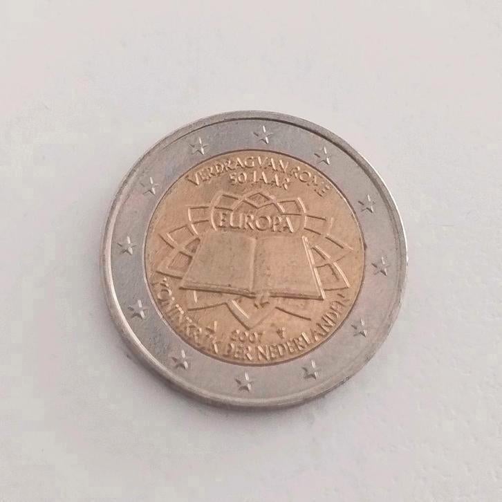 2 Euromunt 'Verdrag van Rome 50 jaar'  Nederland 2007, Ophalen of Verzenden, Frankrijk, 2 euro