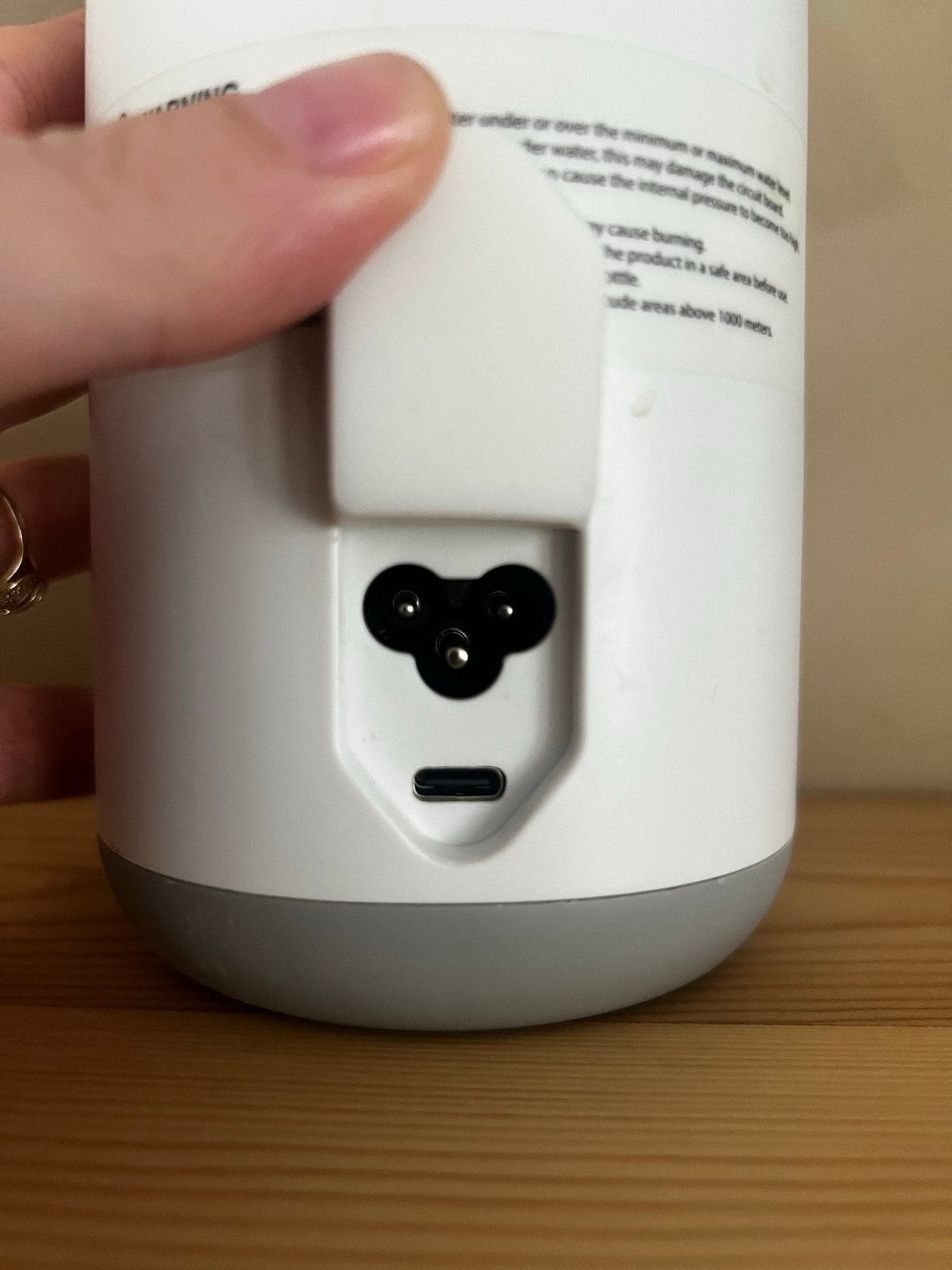 Luvion thermosfles met snoer, Kinderen en Baby's, Ophalen of Verzenden, Gebruikt, Overige typen