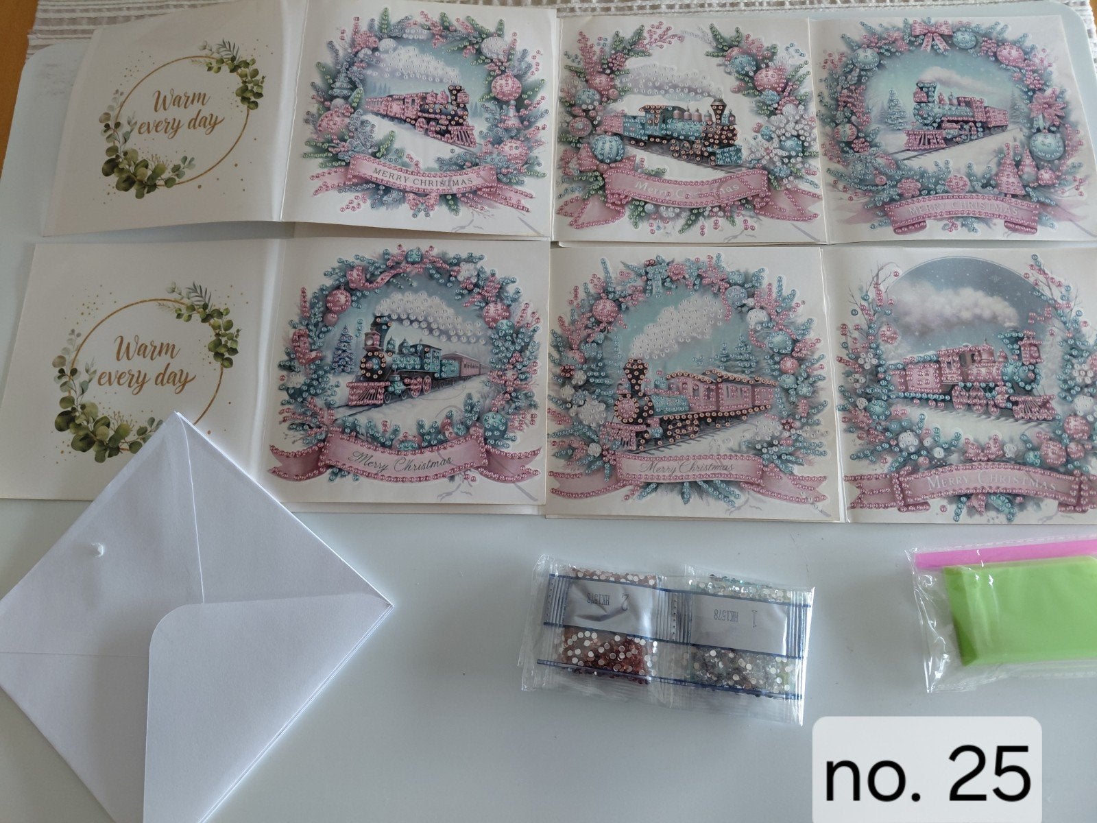 Diamond painting kerstkaarten om zelf nog te maken, Hobby en Vrije tijd, Ophalen of Verzenden, Nieuw, Kerst, Overige typen