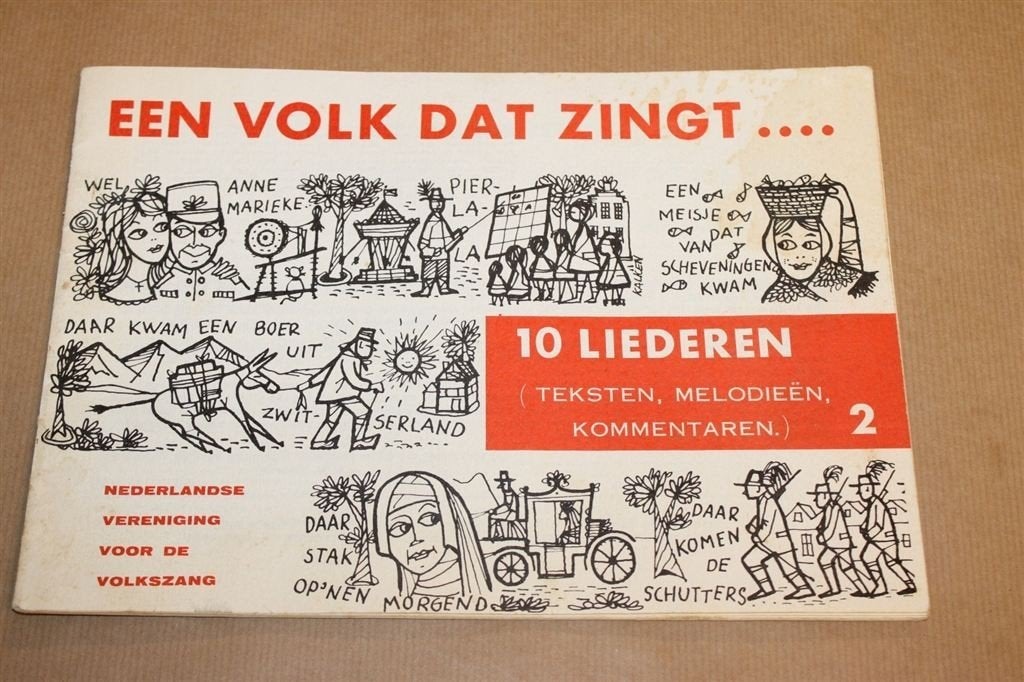 Een volk dat zingt...zangbundel 1955 - Met Blauwbilgorgel!!, Ophalen of Verzenden, Zo goed als nieuw
