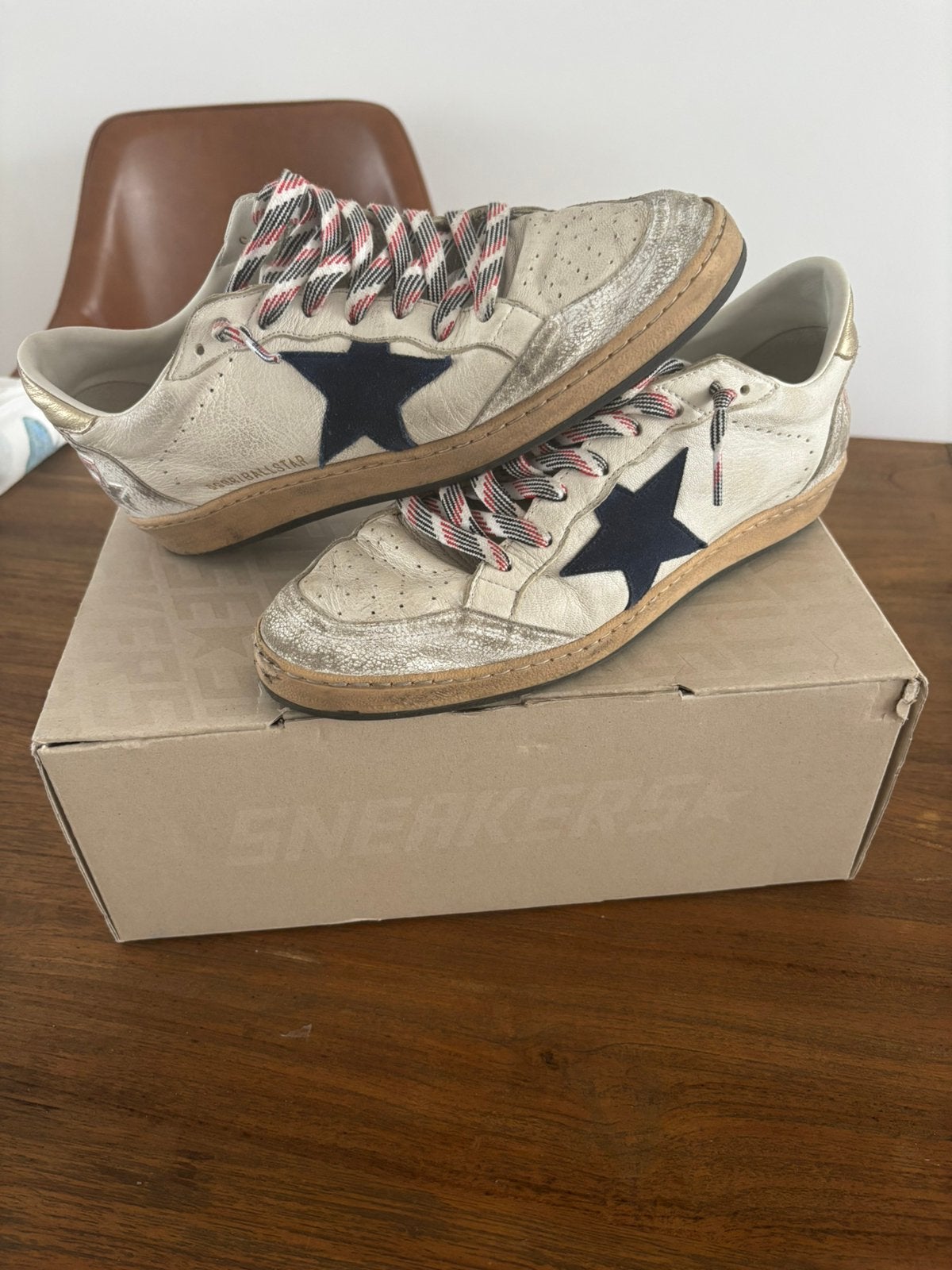 Golden Goose Ballstar maat 42, Ophalen, Zo goed als nieuw, Wit