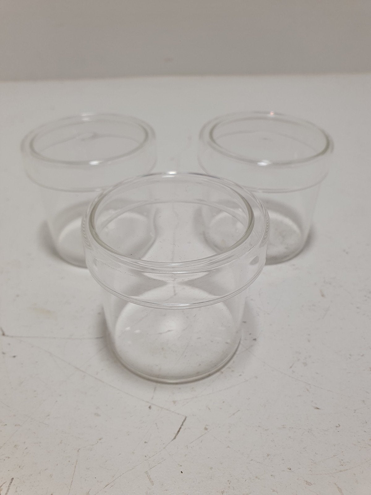 Glazen potjes met deksel, ., Overige typen, Ophalen of Verzenden, Zo goed als nieuw