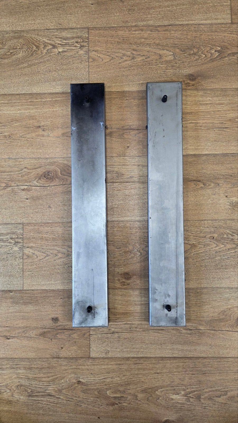 Plafondplaat dubbele hanglamp, Ophalen of Verzenden, Gebruikt, Metaal, Modern