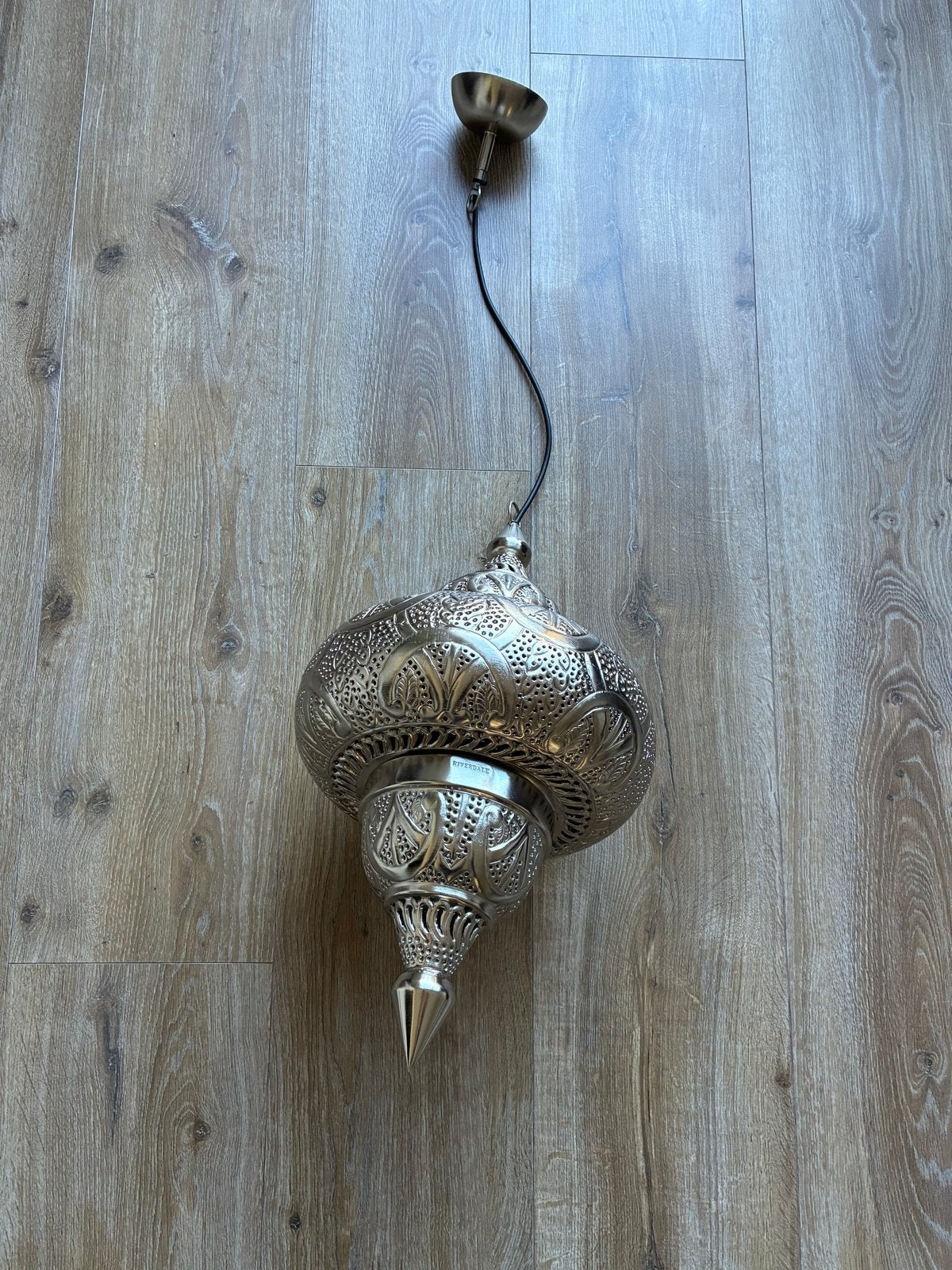 Riverdale Plafondlamp - Sfeervolle Oosterse Hanglamp, Ophalen of Verzenden, Gebruikt, Metaal, E27 (groot)