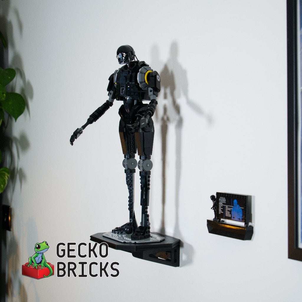 Wandbeugel geschikt voor LEGO K-2SO Security Droid 75434, Wandhanger, Zwart, Nieuw, Ophalen of Verzenden