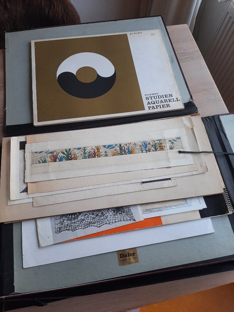 map orig. kunst Marie Hendriks en Michael Winkel Dordrecht, Ophalen of Verzenden