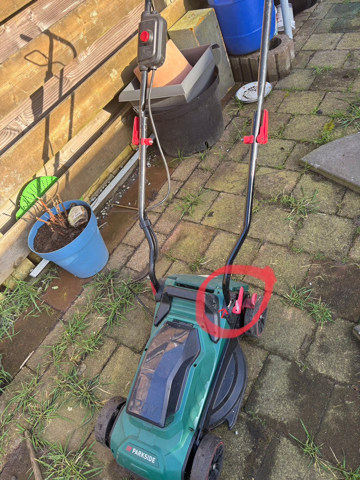 Parkside Grasmaaier (zie beschrijving), Ophalen, Zo goed als nieuw, 50 cm of meer