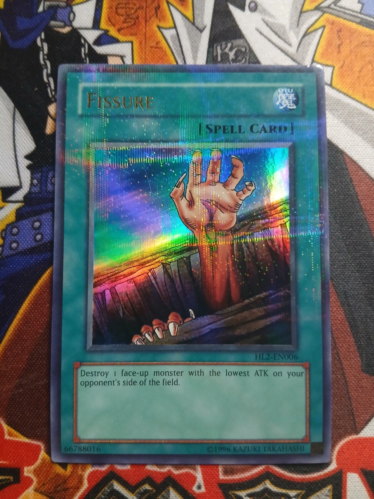 Fissure - Ultra Parallel Rare HL2 Hobby League Promo - YGO, Ophalen of Verzenden, Zo goed als nieuw, Foil