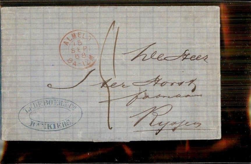 Almelo - Rijssen - Stempels - 1868, Verzenden, Brief