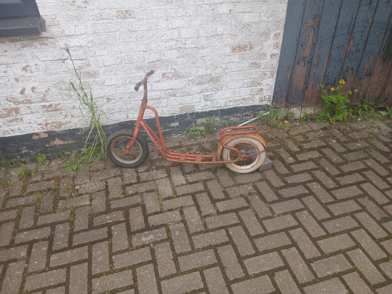 Oude vintage step, Fietsen en Brommers, Steps, Ophalen, Gebruikt, Gewone step