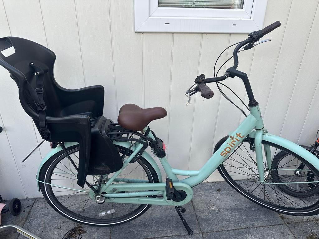 Moederfiets met kinderzitje - Ideaal voor jonge ouders, Fietsen en Brommers, Fietsen | Dames | Moederfietsen, Gebruikt, 50 tot 53 cm
