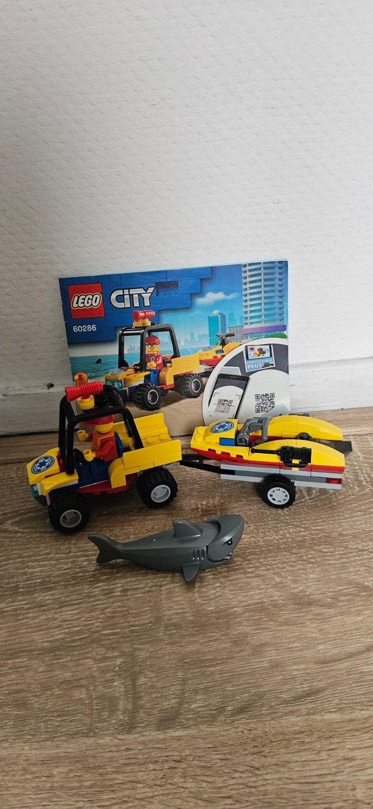 LEGO City 60286 Strandreddings-quad met jetski en haai, City, Lego, Ophalen of Verzenden, Zo goed als nieuw