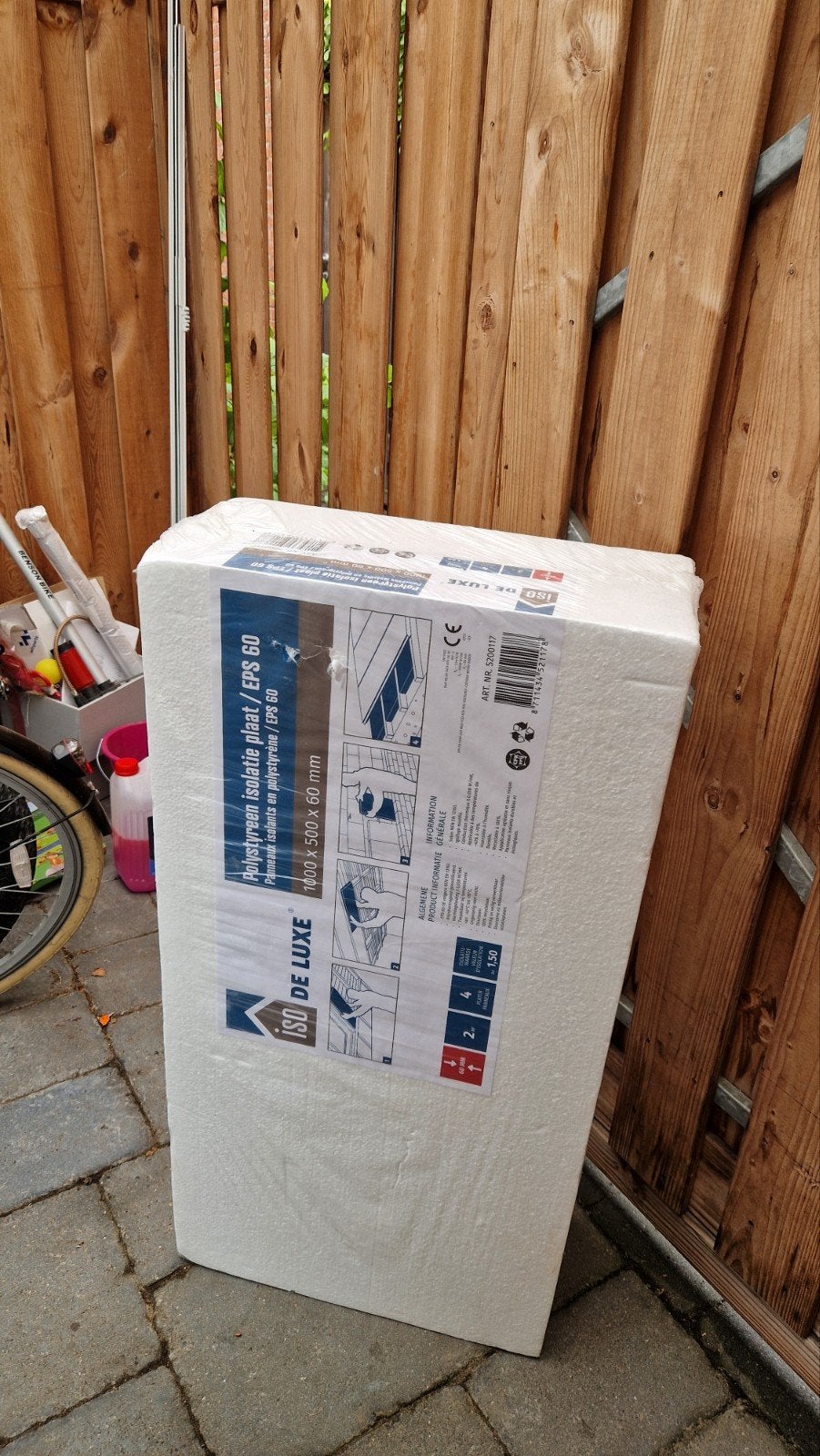 Polystyreen isolatieplaat EPS 60 (1000x500x60mm), Nieuw, 15 m² of meer, Piepschuim (Tempex), Ophalen