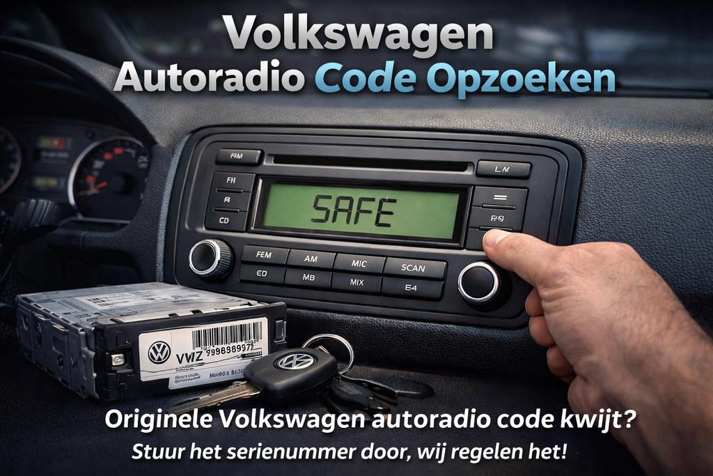 Code Voor Volkswagen Autoradio Kwijt?, Auto diversen, Autoradio's, Ophalen