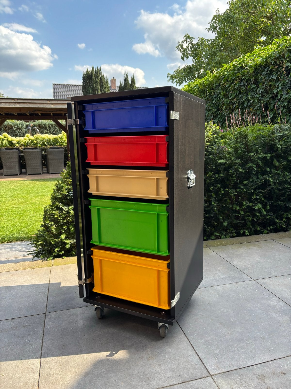 Verrijdbare multifunctionele ladenkast (45x45cm), Huis en Inrichting, Kasten | Overige, Ophalen, Zo goed als nieuw