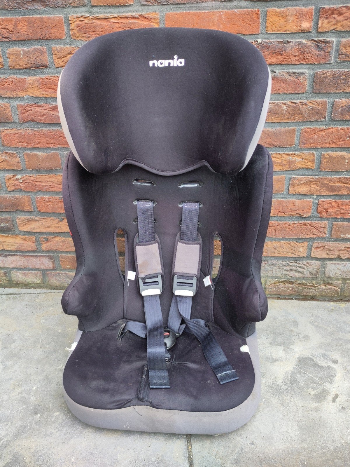 Nania autostoel E2 Zwart, Autogordel, 9 t/m 18 kg, Zo goed als nieuw, Ophalen
