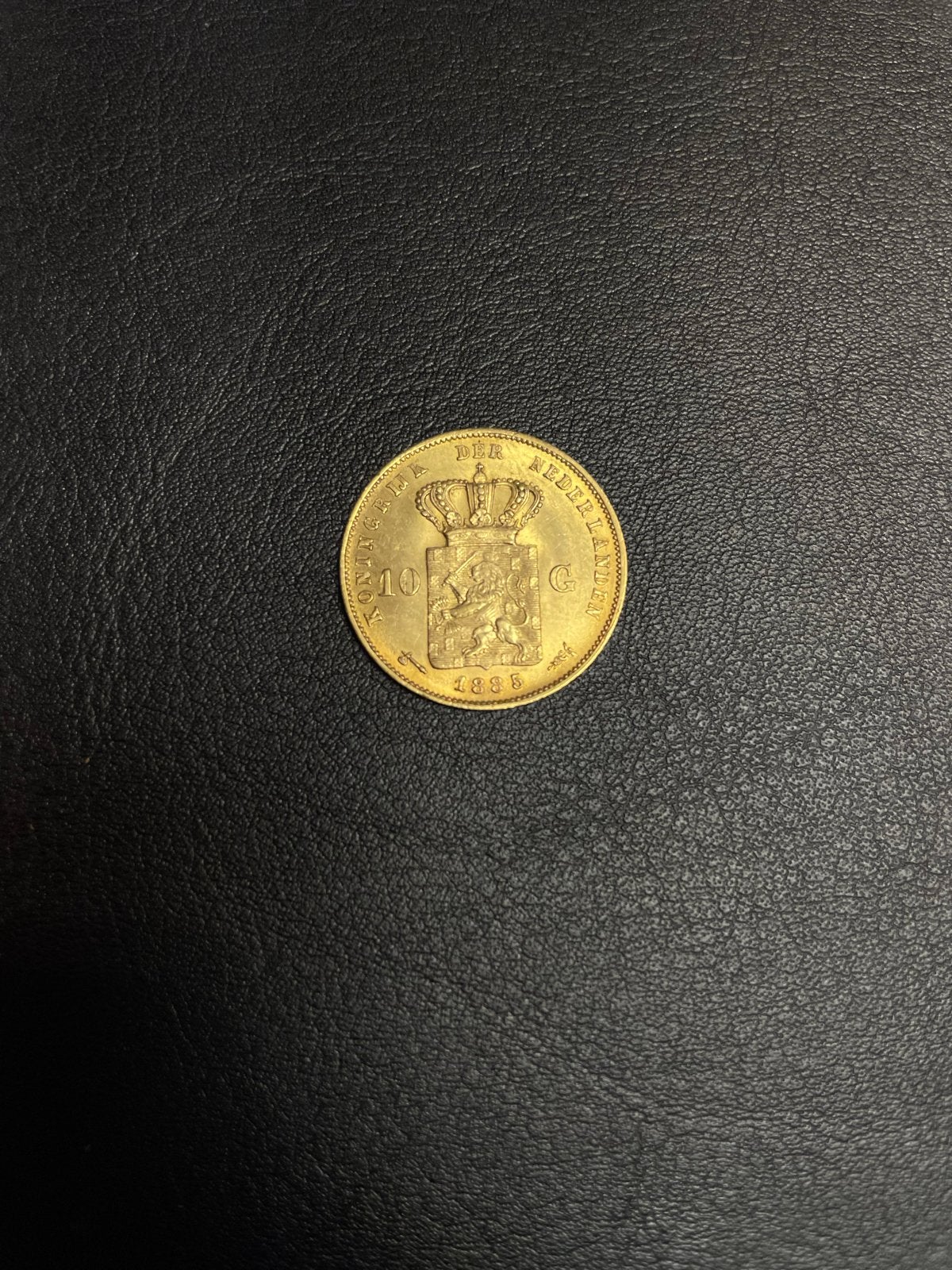 Gouden 10 Gulden Munt Koning Willem III 1885, Koning Willem III, Losse munt, 10 gulden, Goud