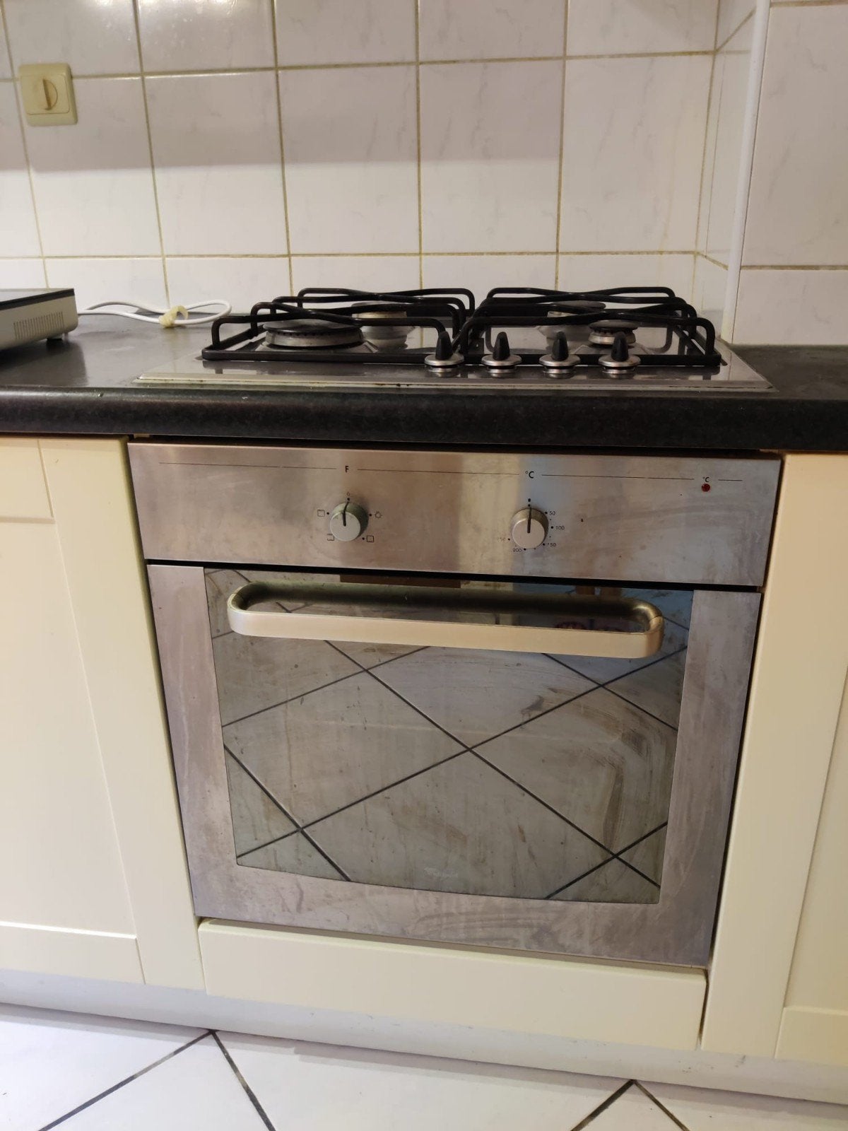Inbouw oven met gasfornuis - Gebruikt, Ophalen, Gebruikt, Hete lucht, 60 cm of meer