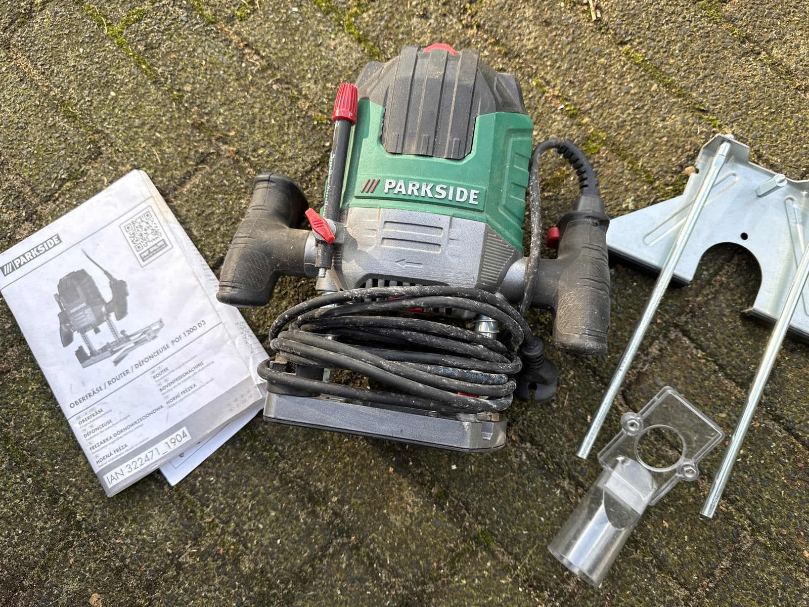 Parkside Bovenfrees POF 1200 D3 - Zo goed als nieuw, Ophalen of Verzenden, Zo goed als nieuw, Elektrisch, Bovenfrees