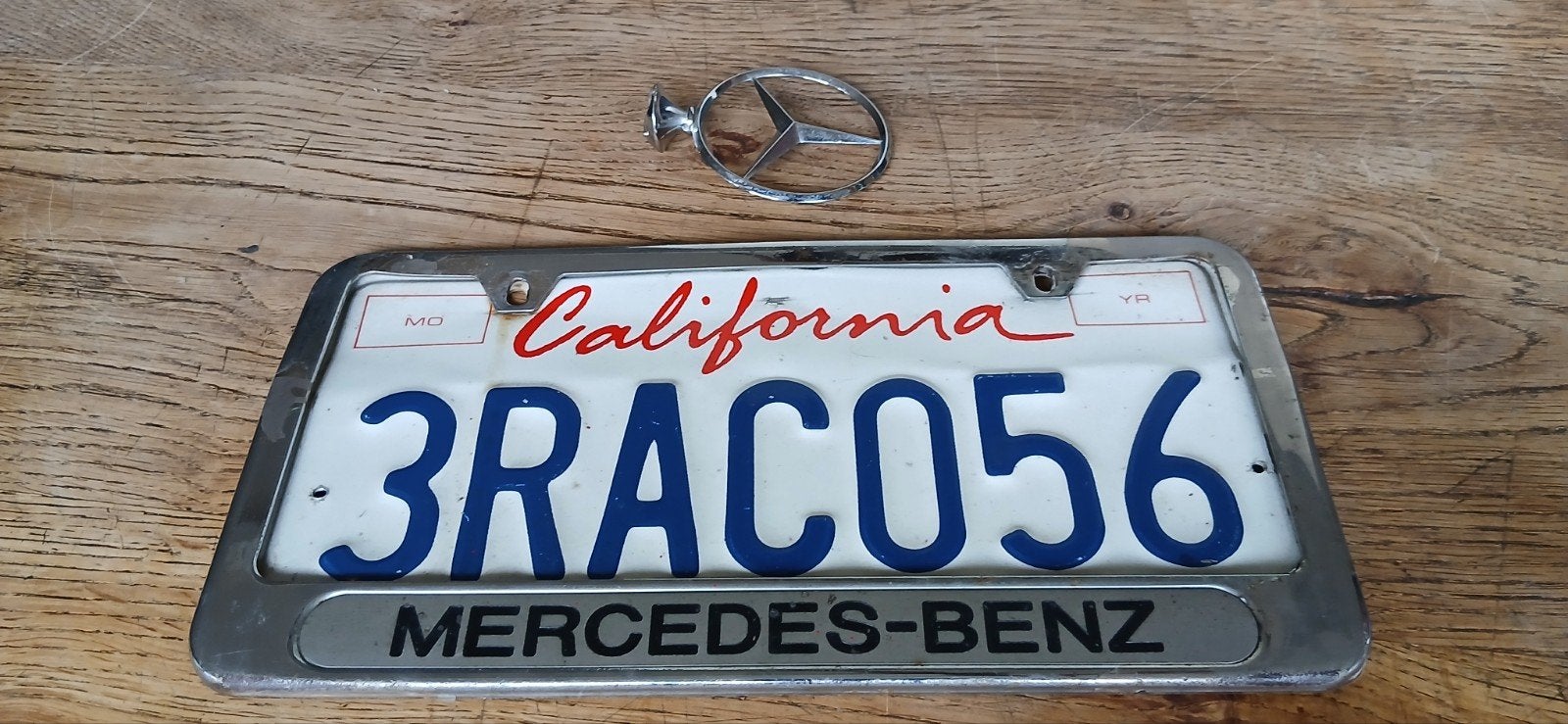Mercedes-Benz nummerplaat en logo, Ophalen of Verzenden, Gebruikt