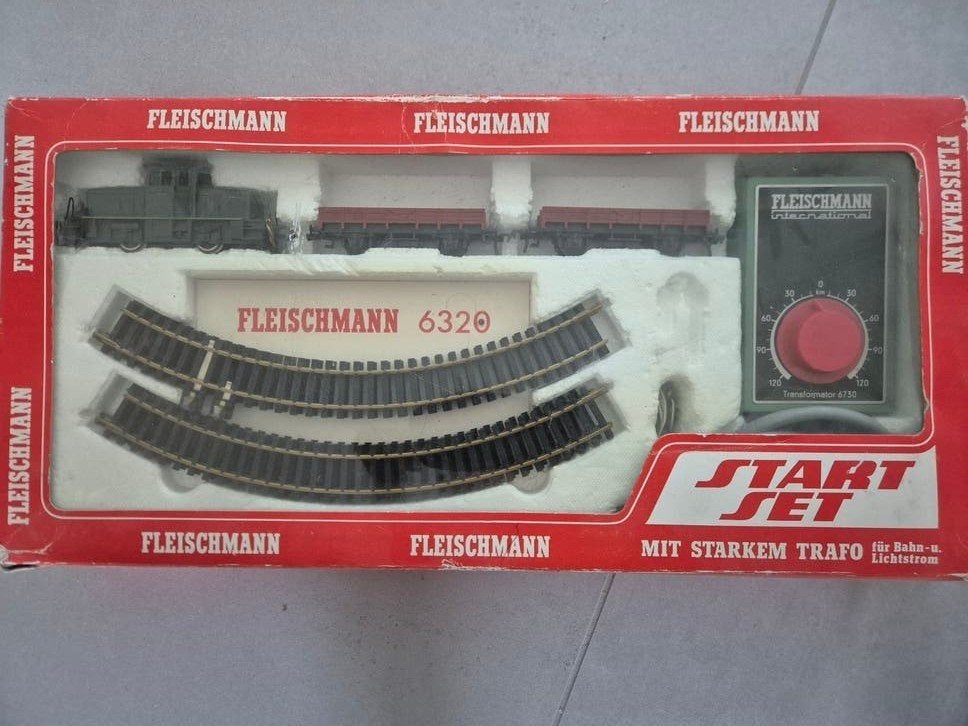 Fleischmann startset 6320 - Werkend met trafo en rails, Hobby en Vrije tijd, Gelijkstroom, Fleischmann, Ophalen of Verzenden, Analoog