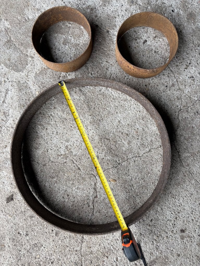 IJzeren ringen voor houten wielen, Ophalen