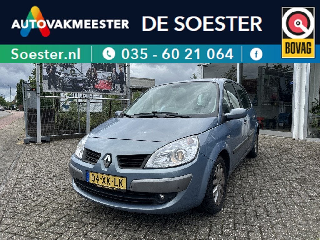 Renault Scénic 1.6|DYNAMIQUE|AUTOMAAT|TREKHAAK|RIJKLAAR, Auto's, Renault, 1345 kg, Stof, Gebruikt, Zwart