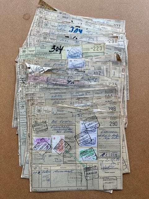 100 PAKKETKAARTEN BELGIE, Verzenden, Envelop