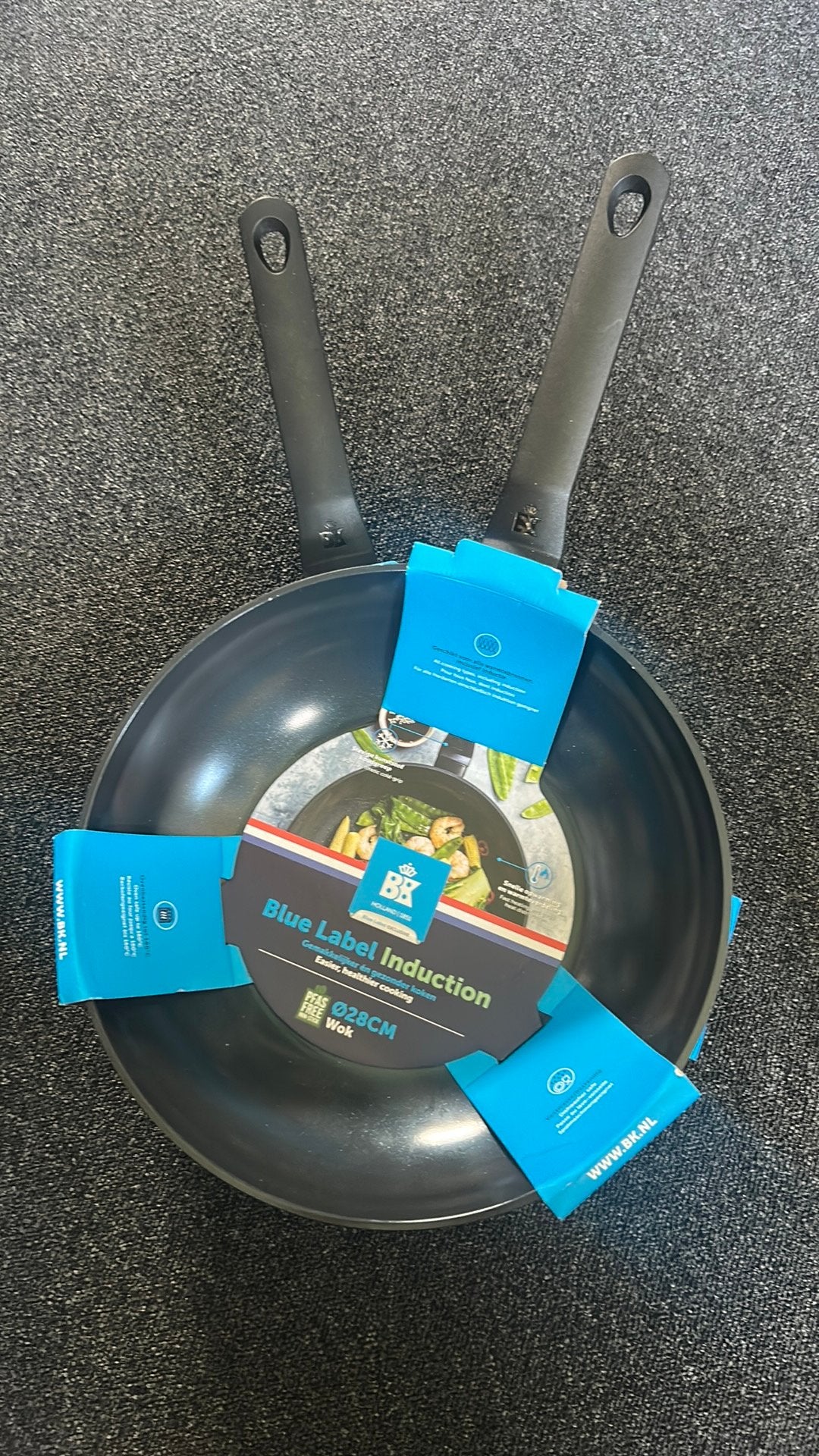 Blue Label Induction wok en koekenpan NIEUW, Ophalen of Verzenden, Nieuw