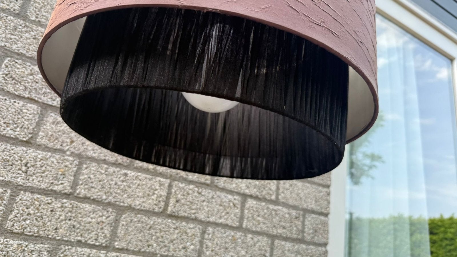 Gothic Stijl Lampenkap - Lila met Goud Zwart Design, Gebruikt, Overige kleuren, 25 tot 50 cm, Rond