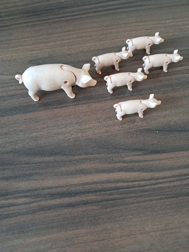 Varken met biggen (playmobil), Verzenden, Losse onderdelen, Zo goed als nieuw, Figuren