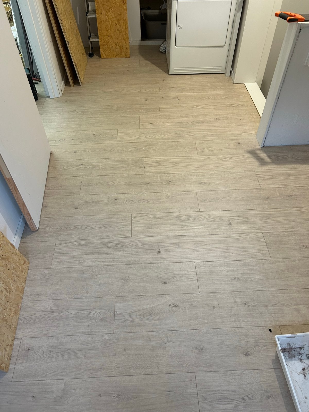 Laminaat vloer 3,23m2 met ondervloer 3,6m2, Ophalen, Nieuw, Minder dan 5 m², Hout