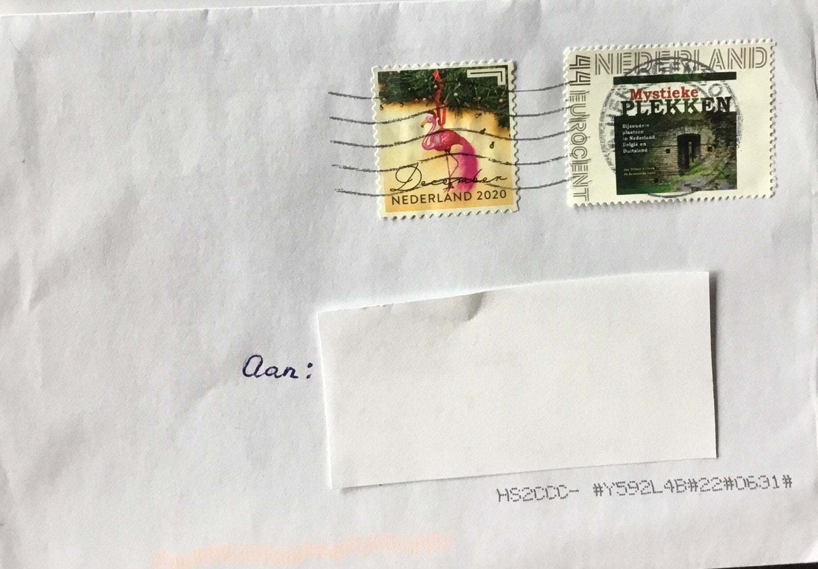 Persoonlijke zegel op envelop kavel n8, Postzegels en Munten, Brieven en Enveloppen | Nederland, Ophalen of Verzenden, Envelop