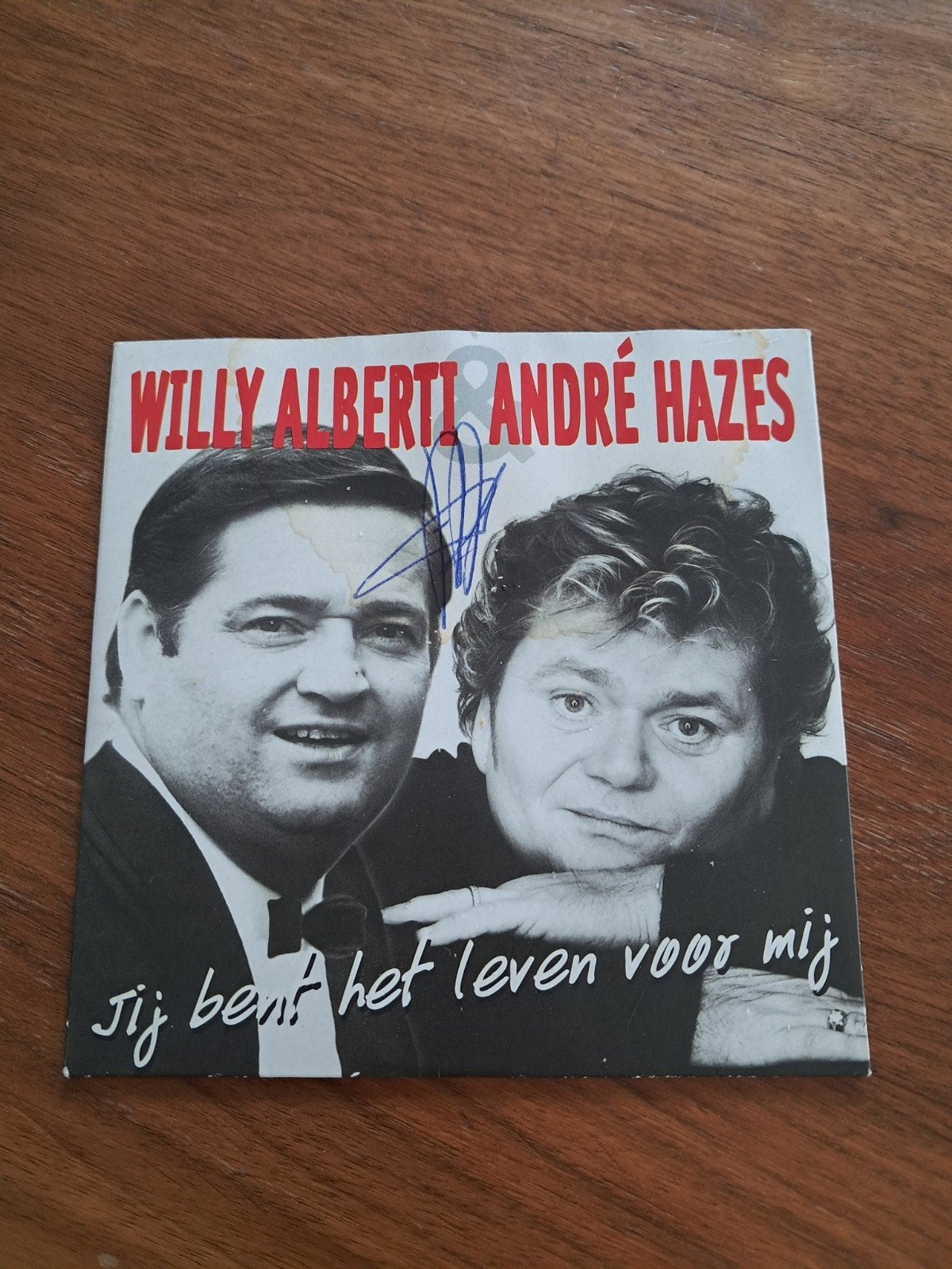 Andre Hazes senior met handtekening., Ophalen of Verzenden, Zo goed als nieuw, Levenslied of Smartlap