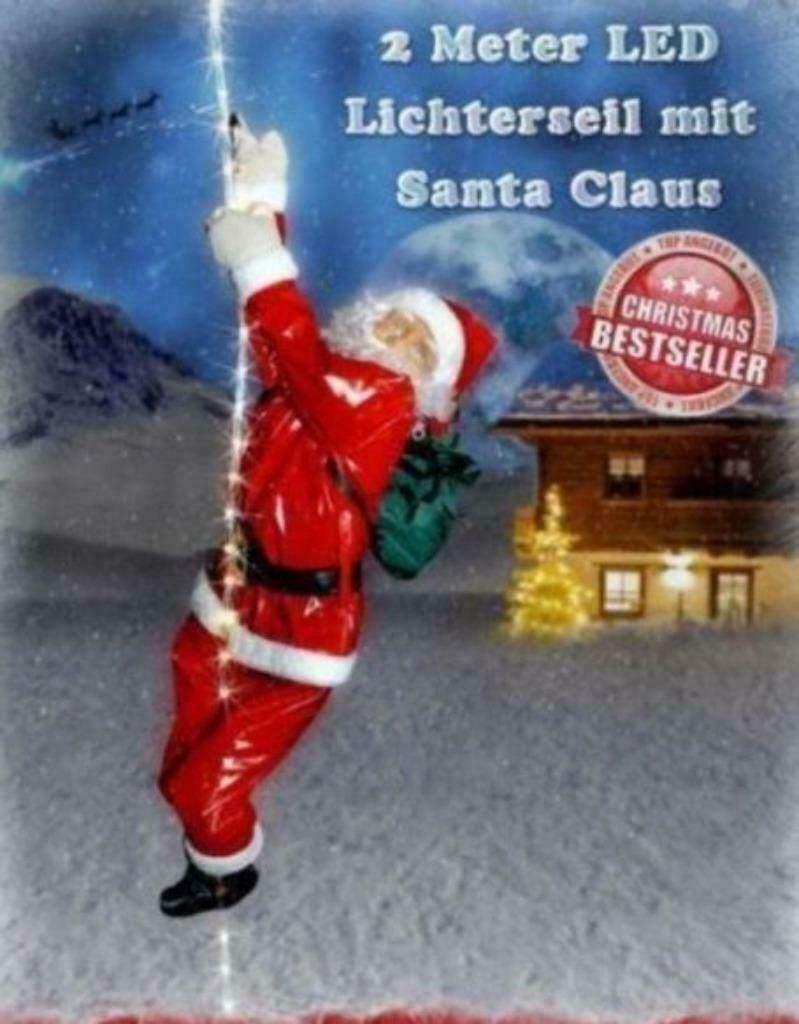 Gigantische Kerstman Hangend Aan Een Led-Touw 270x470x165 mm, Diversen, Kerst, Ophalen of Verzenden, Nieuw