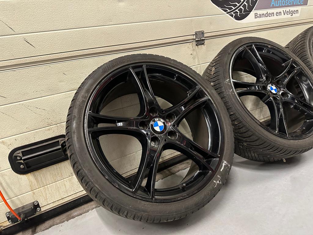 19inch Originele BMW Black Style 361 Breedset Velgen! 5x120, 19 inch, -, -, Banden en Velgen