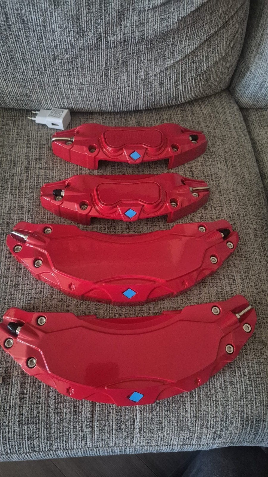 Rode remklauw covers - Aluminium legering, Auto-onderdelen, Ophalen of Verzenden, Nieuw, Universele onderdelen