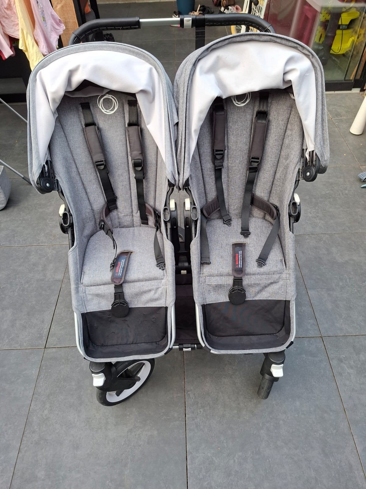 bugaboo kinderwagen duo donkey3 incl. meerijplank en mandje, Ophalen, Zo goed als nieuw, Kinderwagen of Buggy